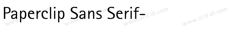 Paperclip Sans Serif字体转换 Paperclip Sans Serif字体转换